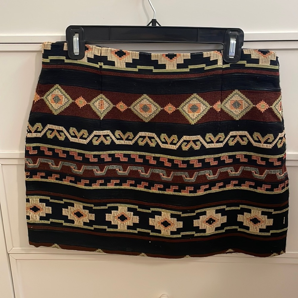 Zara Woman woven mini skirt